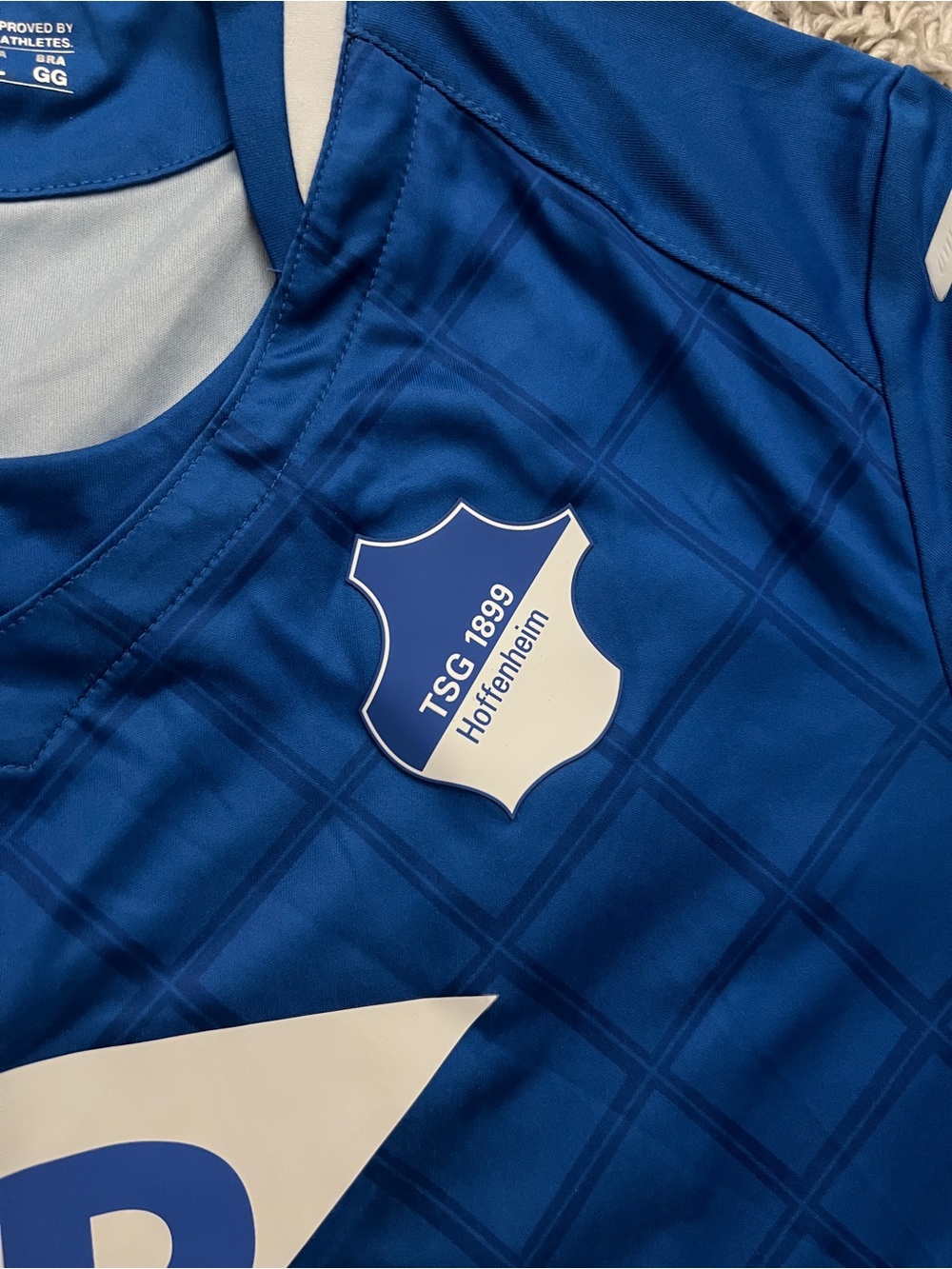 Joma TSG Hoffenheim Blue Bundesliga Soccer Jersey with SAP Logo - Picture 2 of 6